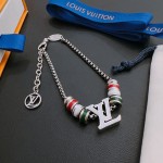 Louis Vuitton vintage silver bracelet couple's version 22cm20cm18cm changeable length
