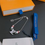 Louis Vuitton vintage silver bracelet couple's version 22cm20cm18cm changeable length