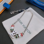 Louis Vuitton vintage silver bracelet couple's version 22cm20cm18cm changeable length