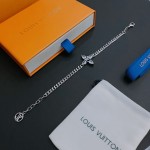 Louis Vuitton vintage silver bracelet couple's version 22cm20cm18cm changeable length