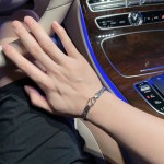 Louis Vuitton vintage silver bracelet couple's version 22cm20cm18cm changeable length