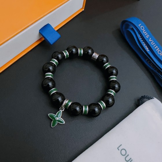 Louis Vuitton LV bracelet 🇷🇼 multi-element turquoise thai silver style (large) bracelet