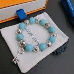 Louis Vuitton LV bracelet 🇷🇼 multi-element turquoise thai silver style (large) bracelet