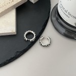 𝐆𝐮𝐜𝐜𝐢 925 Sterling Silver Interlocking Double G Flower Vintage Stud Earrings