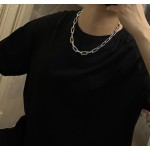 Louis Vuitton Rockabilly punk thai silver vintage silver necklace for couples with a 60cm chain length that can be changed