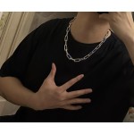 Louis Vuitton Rockabilly punk thai silver vintage silver necklace for couples with a 60cm chain length that can be changed