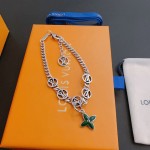 Louis Vuitton vintage silver bracelet couple's version 22cm20cm18cm changeable length