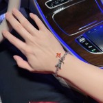 Louis Vuitton vintage silver bracelet couple's version 22cm20cm18cm changeable length