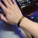 Louis Vuitton Cowhide bracelet, couple's style, length 22cm, adjustable and changeable