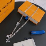 Louis Vuitton Rockabilly punk thai silver vintage silver necklace for couples with a 60cm chain length that can be changed