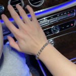 Louis Vuitton Multi-element Thai silver style bracelet Vintage silver bracelet for couples