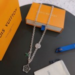 Louis Vuitton Rockabilly punk thai silver vintage silver necklace for couples with a 60cm chain length that can be changed