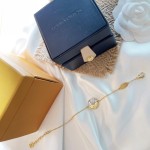 Louis Vuitton Early Spring Two-tone LV monogram bracelet in a circle