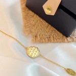 Louis Vuitton Early Spring Two-tone LV monogram bracelet in a circle