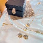 Louis Vuitton Early Spring Two-tone LV monogram bracelet in a circle