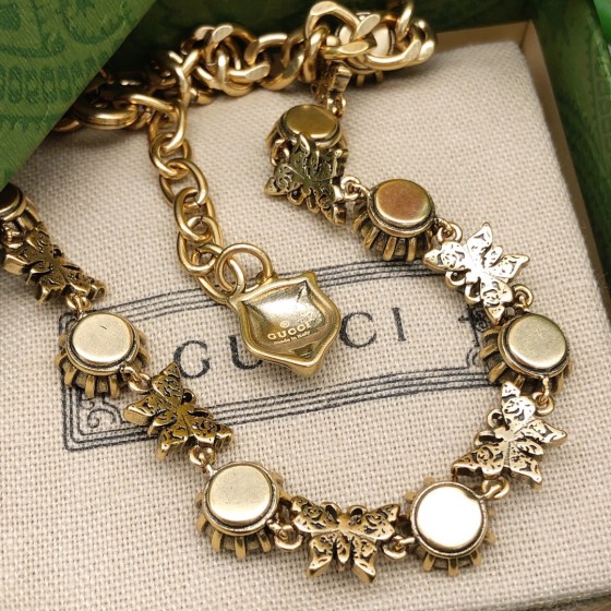 𝐆𝐮𝐜𝐜𝐢 Fashion Color Diamond Necklace