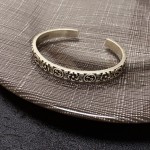 𝐆𝐮𝐜𝐜𝐢 Double G retro old silver bracelet
