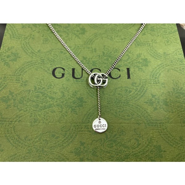 𝐆𝐮𝐜𝐜𝐢 Double G tag necklace
