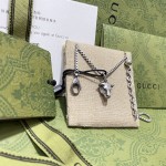 𝐆𝐮𝐜𝐜𝐢 Animal Zodiac Bull Head Necklace