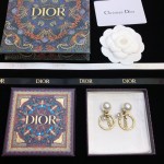 Dior Circle CD Stud Earrings