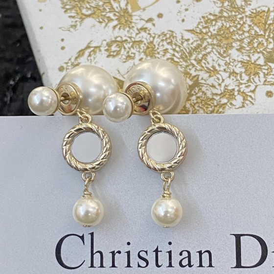Dior stud earrings