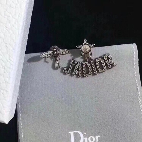 Dior Alphabet Bee Stud Earrings