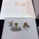 Dior CD letter JADIOR asymmetric stud earrings