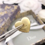 Dior Jadior Letter Heart Stud Earrings