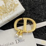 Dior CD brooch