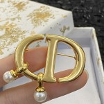 Dior CD brooch