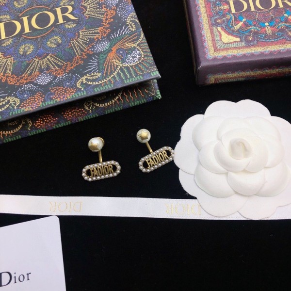 Dior stud earrings