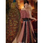 Dior jadior heart rhinestone clavicle chain