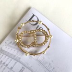 Dior CD brooch