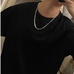 Louis Vuitton Rockabilly punk thai silver vintage silver necklace for couples with 60cm adjustable length