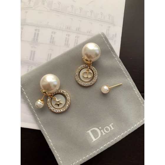 Dior stud earrings