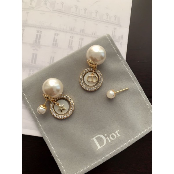 Dior stud earrings