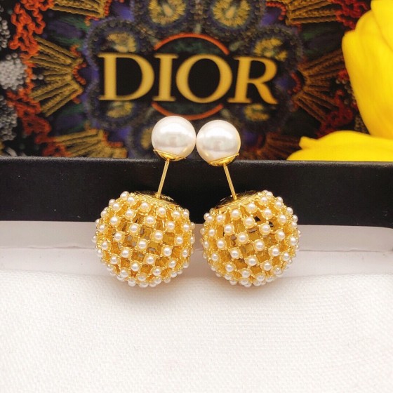 Dior stud earrings