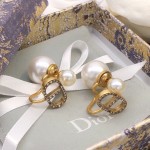 Dior stud earrings