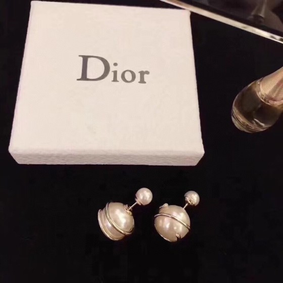Dior stud earrings