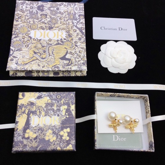 Dior stud earrings