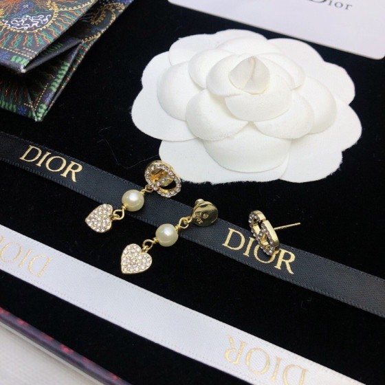 Dior stud earrings