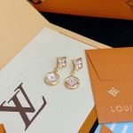 Louis Vuitton Vintage LV monogram earrings
