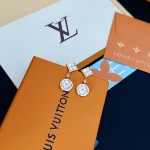 Louis Vuitton Vintage LV monogram earrings