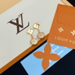 Louis Vuitton Vintage LV monogram earrings