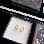 Dior stud earrings