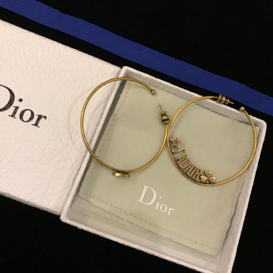 Dior stud earrings