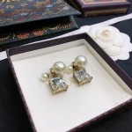 Dior stud earrings