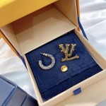 LLouis Vuitton LV Twig monogram stud earrings