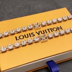 Louis Vuitton Imported Rhinestone Zirconia Bracelet 18cm and 21cm two sizes