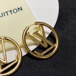 Louis Vuitton LV monogram earrings